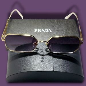 Prada Gold and Purple Sunglasses